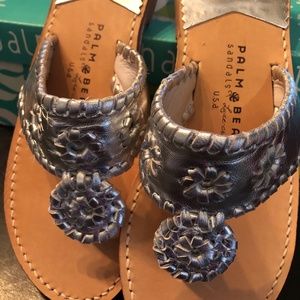 Palm Beach Luxe Crafted Leather Thong Whipstitch Sandal 7